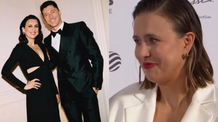 KAIYUN SPORTS-代弟弟领奖，莱万姐姐：他可能快退役了，以后就没机会帮他领奖了